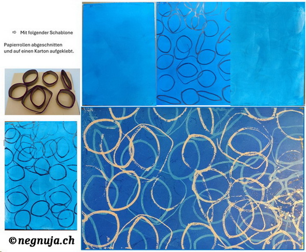 Gelli Print - Mehrfarben Druck