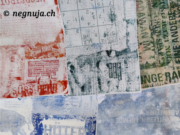Gelli Print - Transfer Bilder