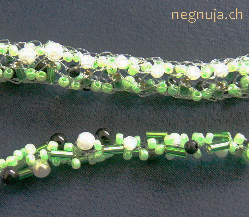 gestrickte Perlenschmuck