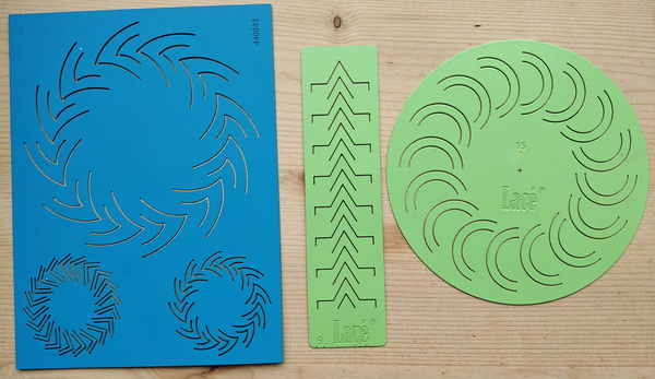 Lacé / Lattice Folding Schablonen