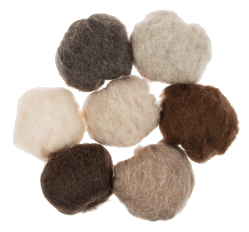 Natur Schafschurwolle 