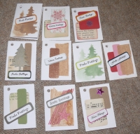 10 Weihnachts Geschenkanhänger (7.5x5cm) GA-22.01