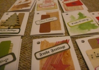 10 Weihnachts Geschenkanhänger (7.5x5cm) GA-22.01