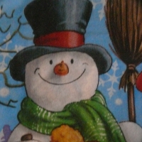 Servietten - 3 Schneemänner im Schnee (ca. 33cm Papierserviette)