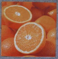 Servietten - offene Orangen (ca. 33cm Papierserviette)