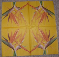 Servietten - Paradiesvogelblume (ca. 33cm Papierserviette)