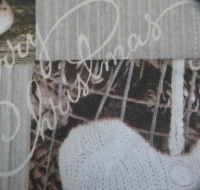 Servietten - Rentier, Kerze, Herz  (ca. 33cm Papierserviette)