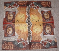 Servietten - Safari Lodge - Löwe (ca. 33cm Papierserviette)