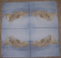 Servietten - Eisbären   (ca. 33cm Papierserviette)