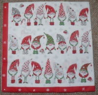 Servietten - kleine Zwerg   (ca. 33cm Papierserviette)