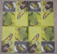 Servietten - Kohlmeisen  (ca. 33cm Papierserviette)