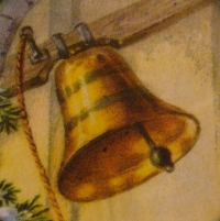 Servietten -  Glocke, Weihnachten  (33cm Papierserviette)