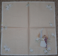 Servietten -  Brautpaar in beige  (33cm Papierserviette)