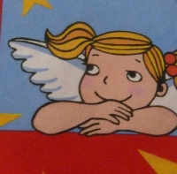 Servietten -  Engel im Quadrat (33cm Papierserviette)