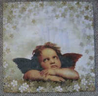 Servietten -  Zwei Engel Rafaelo B (ca. 33cm Papierserviette)