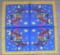 Servietten -  Hexe flieg  (33cm Papierserviette)