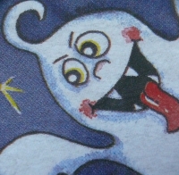 Servietten -  Geist mit Kürbis (33cm Papierserviette)