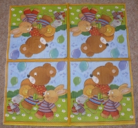 Servietten -  Hasen machen Musik (33cm Papierserviette)