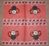 Servietten -  Marienkäfer auf Pink (33cm Papierserviette)