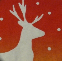 Servietten -  springendes Rentier (33cm Papierserviette)