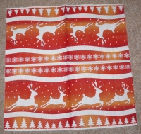 Servietten -  springendes Rentier (33cm Papierserviette)