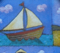 Servietten -  Leuchtturm - Schiff  (33cm Papierserviette)