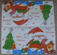 Servietten -  Weihnachtsmann-Grossformat  (ca. 33cm Papierserviette)