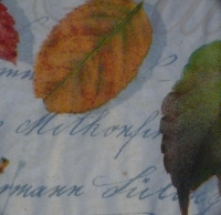 Servietten - Herbst Blätter auf Beige  (ca. 33cm Papierserviette)