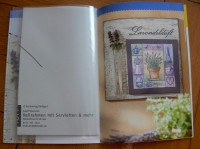 Keilrahmen mit Servietten & mehr / Annett Rosenstock (topp - 2004)