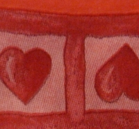 Servietten - Herz in Rot  (33x33cm Papierserviette)