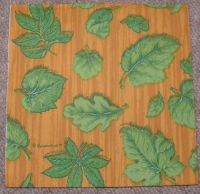 Servietten - grüne Blätter  (ca. 33cm Papierserviette)
