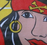 Servietten - Piraten Paar  (ca. 33cm Papierserviette)