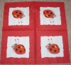 Servietten - Marienkäfer (rot)  (ca. 33cm Papierserviette)