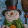 Servietten - 3 Schneemänner im Schnee (ca. 33cm Papierserviette)