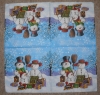 Servietten - 3 Schneemänner im Schnee (ca. 33cm Papierserviette)