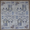 Servietten - Strandhaus in blau Ton (ca. 33cm Papierserviette)