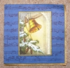 Servietten -  Glocke, Weihnachten  (33cm Papierserviette)