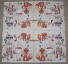 Servietten - Eule, Fuchs, Hase - Art  (ca. 33cm Papierserviette)