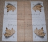 Servietten - Herbst - Ahornblatt - Beige  (ca. 33cm Papierserviette)