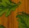 Servietten - grüne Blätter  (ca. 33cm Papierserviette)