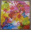 Servietten - Schmetterlinge farbig  (ca. 33cm Papierserviette)