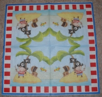 Servietten - Pirat auf der Insel, Vogel  (ca. 33cm Papierserviette)