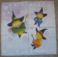 Servietten - Drei kleine Elfen - vielseidig  (33cm Papierserviette)