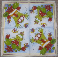 Servietten - Frieda & Frdolin Frosch - vielseidig  (33cm Papierserviette)
