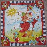 Servietten - Lustiger Clown - vielseidig  (33cm Papierserviette)