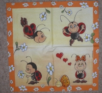 Servietten - Marienkäfer - vielseidig (33cm Papierserviette)