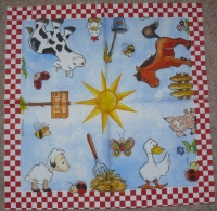 Servietten - Nur für Tiere! - Bauernhoftiere - vielseidig (33cm Papierserviette)