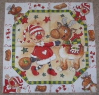 Servietten - Pfiffkus, der Weihnachtswichtel- vielseidig  (33cm Papierserviette)